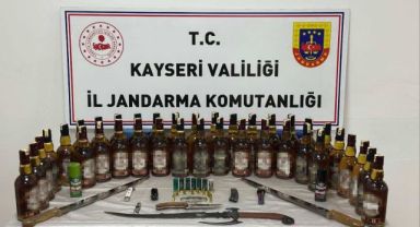 Kayseri'de 50 şişe sahte alkol ele geçirildi: 2 gözaltı