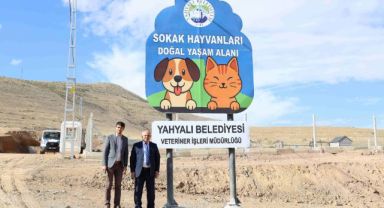 Yahyalı Belediyesi’nden Sokak Hayvanlarına Doğal Yaşam Alanı: Tesis Kullanıma Açıldı