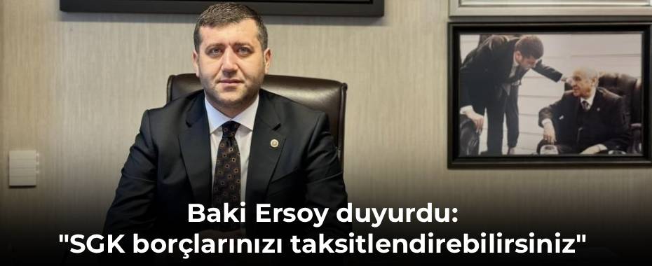 Baki Ersoy duyurdu: