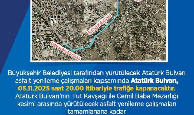 Büyükşehirden sürücülere ‘alternatif yol’ uyarısı