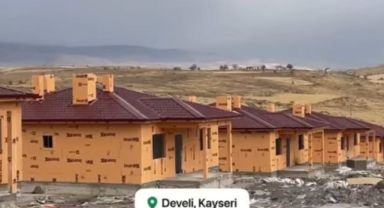 Develi'de 6 Şubat depremzedeleri için 54 müstakil konut teslim aşamasında