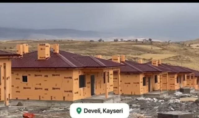 Develi'de 6 Şubat depremzedeleri için 54 müstakil konut teslim aşamasında