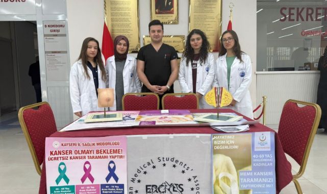 ERÜ Hastaneleri'nde meme kanserinde erken teşhisin önemi anlatıldı