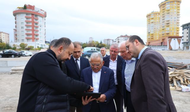 Gökkent mahallesindeki okul inşaatı incelendi