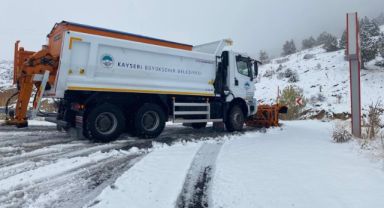 Kar yağdı, ekipler sahaya indi