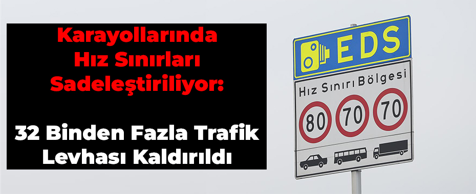 Karayollarında Hız Sınırları Sadeleştiriliyor: 32 Binden Fazla Trafik Levhası Kaldırıldı