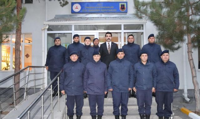 Kaymakam Eser; kolluk kuvvetlerini ziyaret etti