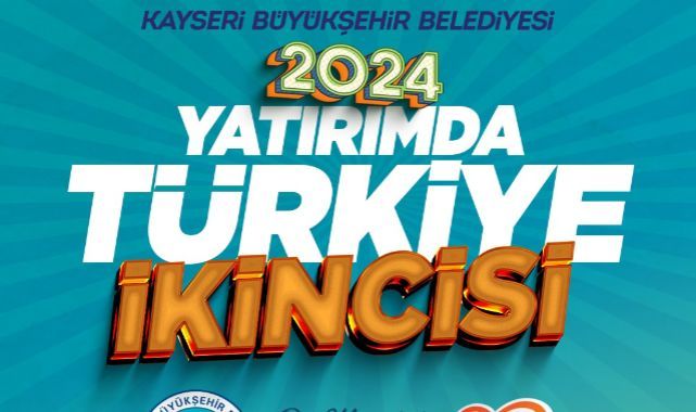 Kayseri Büyükşehir Belediyesi; yatırımda Türkiye ikincisi