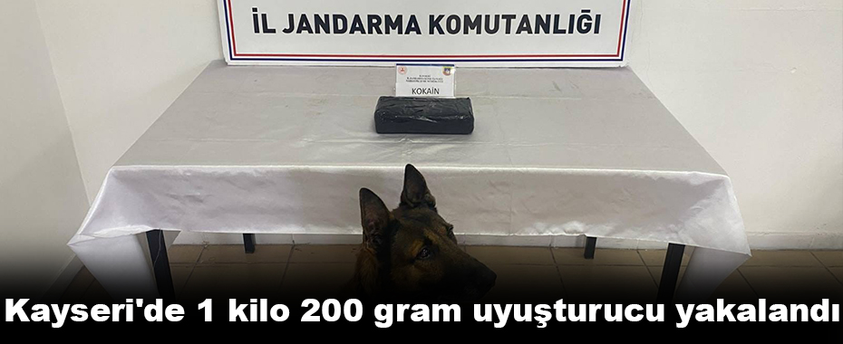 Kayseri'de 1 kilo 200 gram uyuşturucu yakalandı