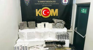Kayseri'de 2 bin paket kaçak sigara piyasaya sürülmeden ele geçirildi