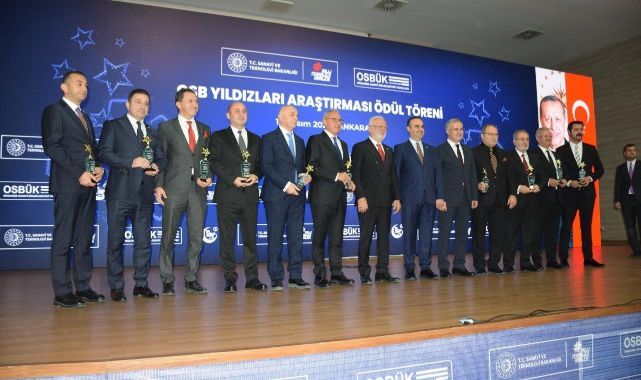 Kayseri OSB Başkanı Yalçın’a Sanayi ve Teknoloji Bakanı Kacır’dan ödül