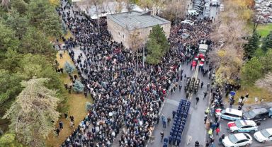 Kayserili binler, şehidini uğurladı