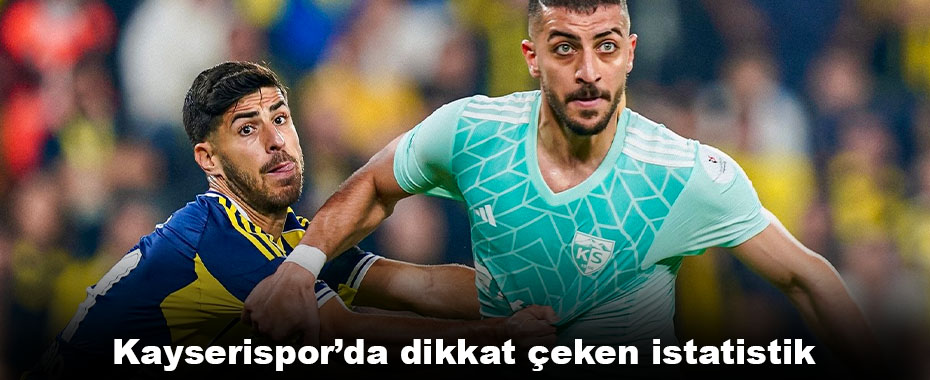 Kayserispor’da dikkat çeken istatistik