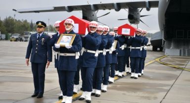 Şehit pilot İlgen'in naaşı Kayseri'de