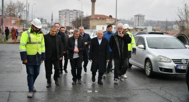 Başkan Büyükkılıç; Kartal Kavşağı altyapı çalışmalarını inceledi