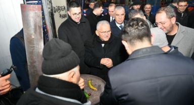 Başkan Büyükkılıç'tan Hal Kompleksi'ne sabah mesaisi