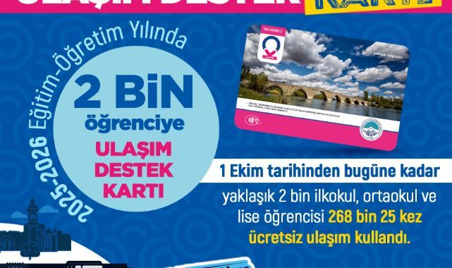 Büyükşehirin ulaşım desteğinden 2 bin öğrenci faydalanıyor