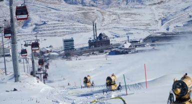 Erciyes'te Türkiye'nin en gelişmiş yapay karlama sistemiyle pistler sezona hazırlanıyor