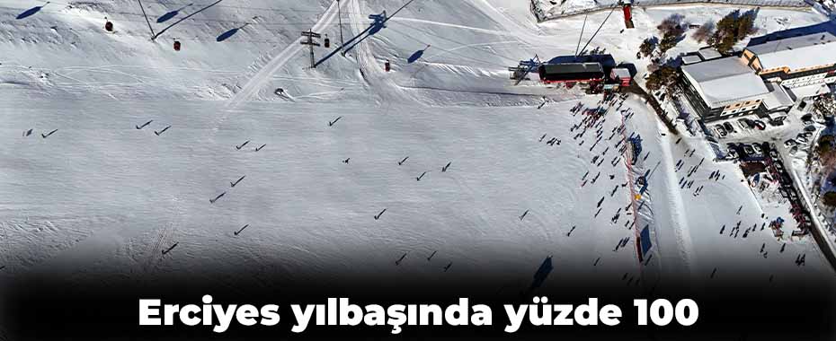 Erciyes yılbaşında yüzde 100