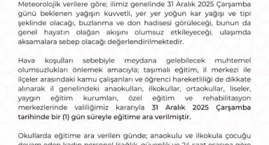 Kayseri'de Kar Tatili: 31 Aralık'ta Okullar Tatil Edildi!