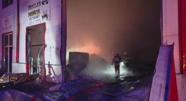 Kayseri’de masa sandalye atölyesinde yangın