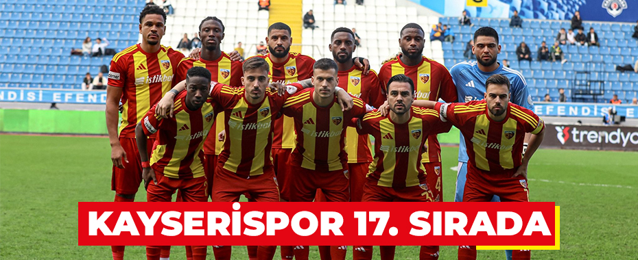 Kayserispor 17. sırada