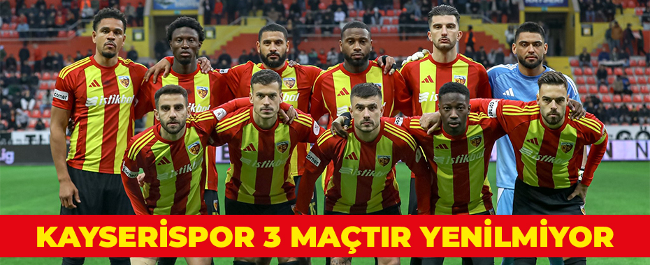 Kayserispor 3 maçtır yenilmiyor