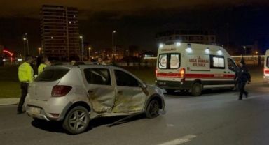 Kaza yapan alkollü sürücü,