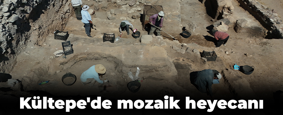 Kültepe'de mozaik heyecanı