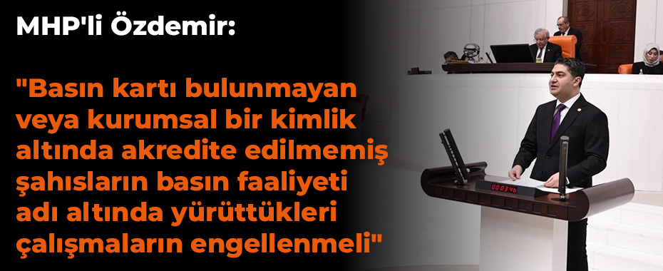 MHP'li Özdemir: