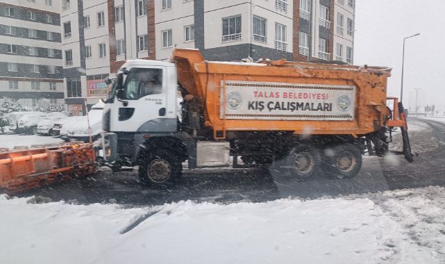 Talas’ta kar teyakkuzu