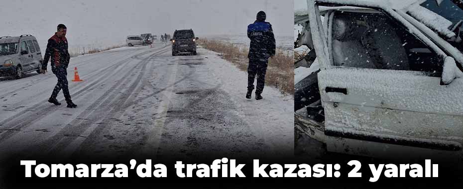 Tomarza’da trafik kazası: 2 yaralı