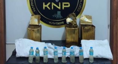 Bal tenekeleri içinde uyuşturucuyla yakalanan sanık: 