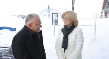 Başkan Büyükkılıç, eski Başbakan Tansu Çiller’e Erciyes’i tanıttı