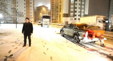 Başkan Palancıoğlu, karla mücadele için sahaya çıktı