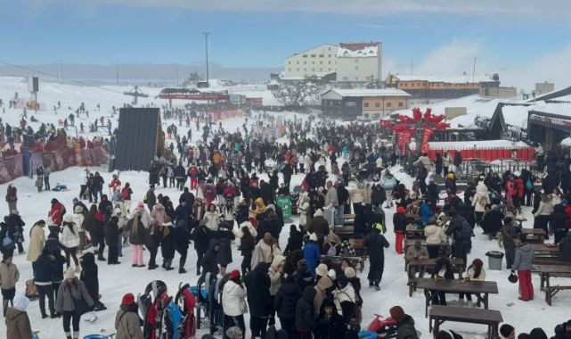 Erciyes'te sömestirin ilk gününde yoğunluk