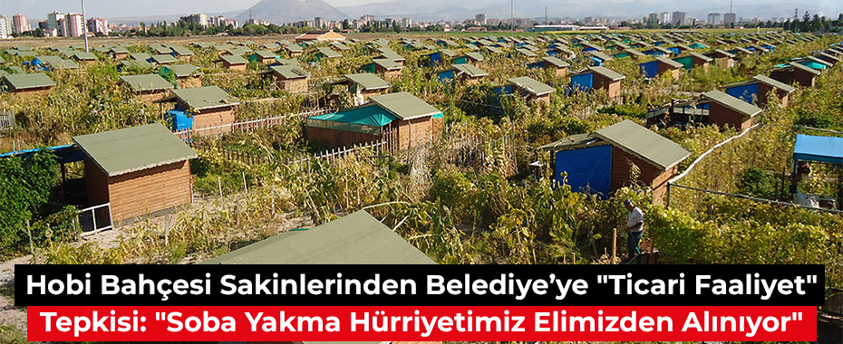 Hobi Bahçesi Sakinlerinden Belediye’ye 