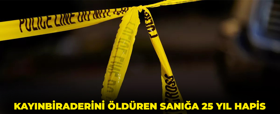 Kayınbiraderini öldüren sanığa 25 yıl hapis