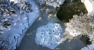 Kayseri buz tuttu: Termometreler eksi 14'ü gösterdi