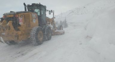Kayseri'de 14 mahalle yolu ulaşıma kapalı