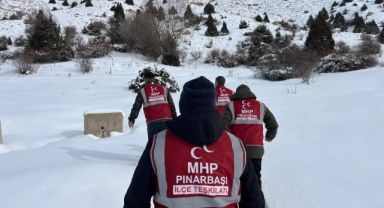 MHP Pınarbaşı Teşkilatı’ndan Kar Altındaki Yaban Hayatına Can Suyu: Doğaya Yem Bırakıldı!