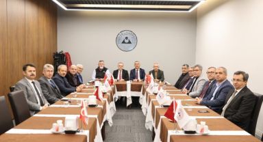 Rektör Altun'dan KAYSO yönetimine 'bilgilendirme toplantısı'