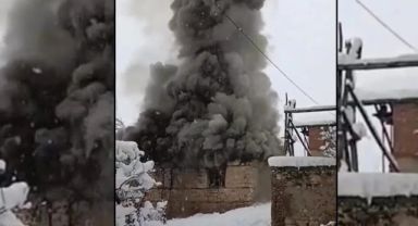 Yahyalı’da Yılbaşı Mesaisi: Kar ve Tipi Altında Yangın Müdahalesi!