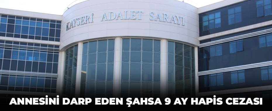 Annesini darp eden şahsa 9 ay hapis cezası