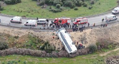 Antalya'da yolcu otobüsü şarampole yuvarlandı: 8 ölü, 26 yaralı