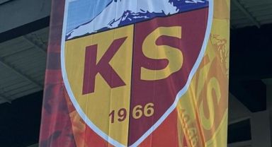 Antalyaspor maçı öncesi fabrikalarına dev Kayserispor bayrağı astılar