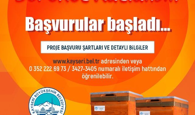 'Arılar Çoğalsın, Bereket Katlansın' projesine başvurular başladı