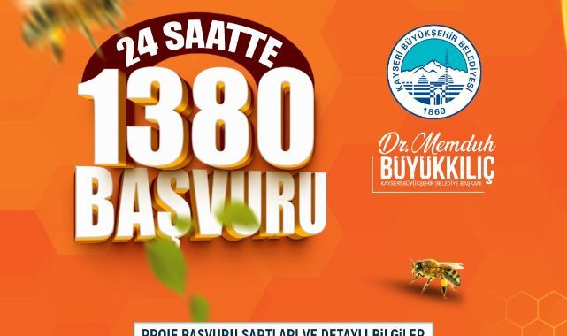 Büyükşehir'in Arılar Çoğalsın Bereket Katlansın Projesi'ne yoğun ilgi: 24 saatte bin 380 başvuru