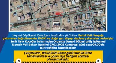 Büyükşehirden sürücülere yol uyarısı