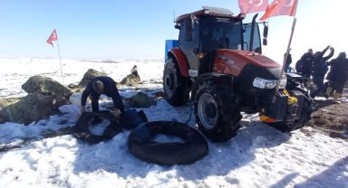 Çaylıca’da Şamyel Seferberliği: Traktör Konvoyuyla Erciyes’te Kayak Şöleni!
